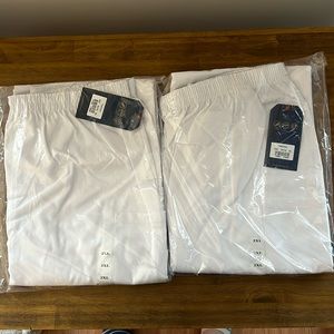 White Scrub Pants